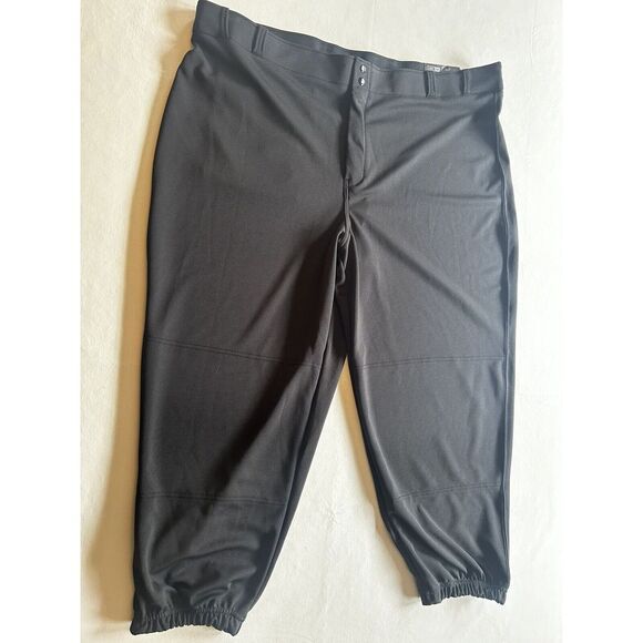 Men's 3XL Black Champro‎ Baseball/Softball Button Snap Pants - Picture 1 of 7